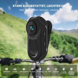 Tiantianle 360° Action Cam 1080P Magnetic Pocket Thumb Camera 120° Wide Angle Action Camera Motorcycle Body Cam Helmet Camera Mini Body Camera Support Car Night Vision Sports Camera with Screen