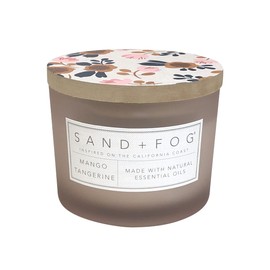 Sand + Fog Scented Candle - Mango Tangerine – Additional Scents and Sizes – 100% Cotton Lead-Free Wick - Luxury Air Freshening Jar Candles - Perfect Home Decor – 12oz
