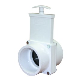 Valterra 6301 PVC Gate Valve, White, 3" Slip