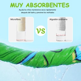 DOSYU Toalla Niños con Capucha, 60 X 120 cm Toalla de Baño para Niños, 100% Algodón, Súper Suave y Absorbente, Diseñadas para Niños de 2 a 9 Años, Aplicar para Ducha, Playa, Piscina.(Fútbol)