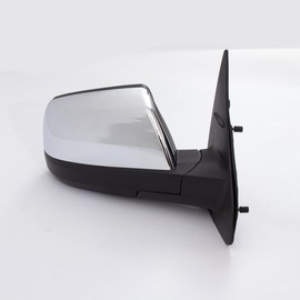 For Toyota Tundra 2014-2019 Door Mirror with Chrome back cover Assembly Power Heated Manual Folding 5 Pins Right Passenger Side RH (W/O Signal Light)