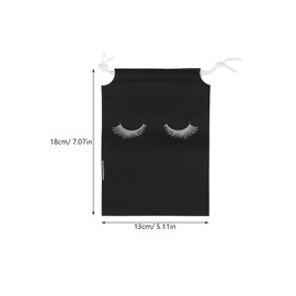 SAFIGLE Removable Makeup Bag 50pcs Storage Bag Set Eye Lash Care Portable Eyelash Sample Pouch