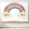 Janlaugh Large Calming Corner classroom Poster Rainbow Breathing Poster Breath