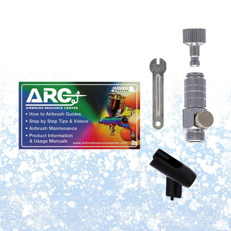 Master Airbrush Multi-Purpose Airbrush Decorating Kit with Dual-Action Air Brush