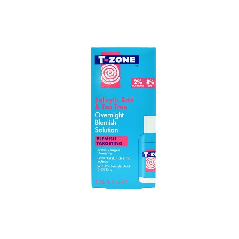 T-Zone Salicylic Acid & Tea Tree Overnight Blemish Solution (30ml)
