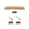 sourcing map 2Pcs Wood Drawer Pulls, 3.78" Hole Distance Solid