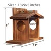 Squirrel House,Eco-Friendly Natural Wood,Perfect for Storing Nuts and Corn, Squirrel