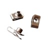M8 Stainless Steel U -Style Clip-On Nut,U-Type Fasteners (Pack of