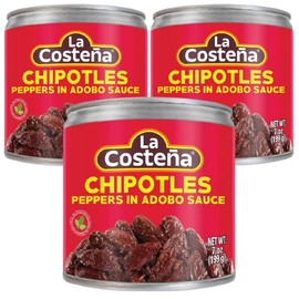 La Costena Bundle of 3 x La Costena Chipotles Peppers In Adobo Sauce 199g