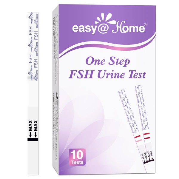 Easy@Home FSH Test Strips: Rapid Visual Result for Qualitative FSH Detection Menopause 10 FSH Test Strips