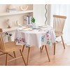 SITAKE 140cm Diameter Round Tablecloth, Polyester Wipeable Circular Table Cover,