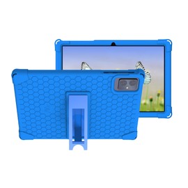 (for Vortex T10M Pro Tablet) Transwon Silicone Kids Case for Vortex T10M Pro Tablet 10.1 Inch - Blue