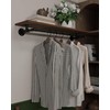 TEDIDUWA Clothes Rack 42in, Wall Mounted Garment Rack with Real