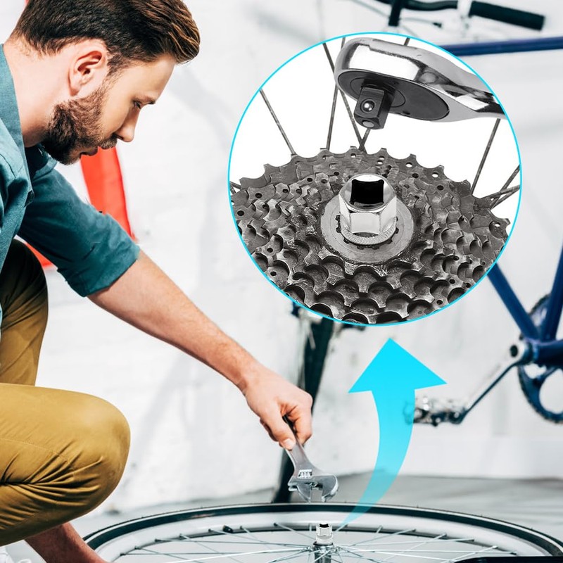 Baooery Bicycle Freewheel Remover, Sprocket Puller Accessories Tool Cassette Puller