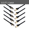 JAVEX [0.5 pies, paquete de 10] UL listado CAT6A/CAT7 RJ45