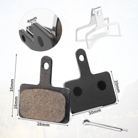 8 Pairs Bike Brake Pads with 3 Installation Tools,Semi-Metallic Bicycle Mountain Bike Ebike Brake Pads Compatible with TRP Tektro Shimano Deore Br,Bike Disc Brake Pads Bike Brake Replacement Parts