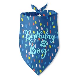 Dog Birthday Decorations Birthday BOY Blue Pet Bandana Dog Triangle Scarf Bandana for Dogs Birthday Outfit Gifts Party Decorations Dress