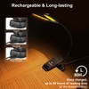 Vekkia 14 LED Rechargeable Amber Book Light for Reading at