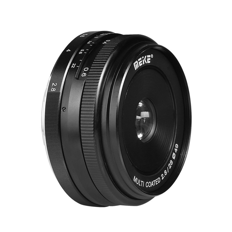 Meike 28 mm F2.8 Lens for Canon EOS M, Multicoated
