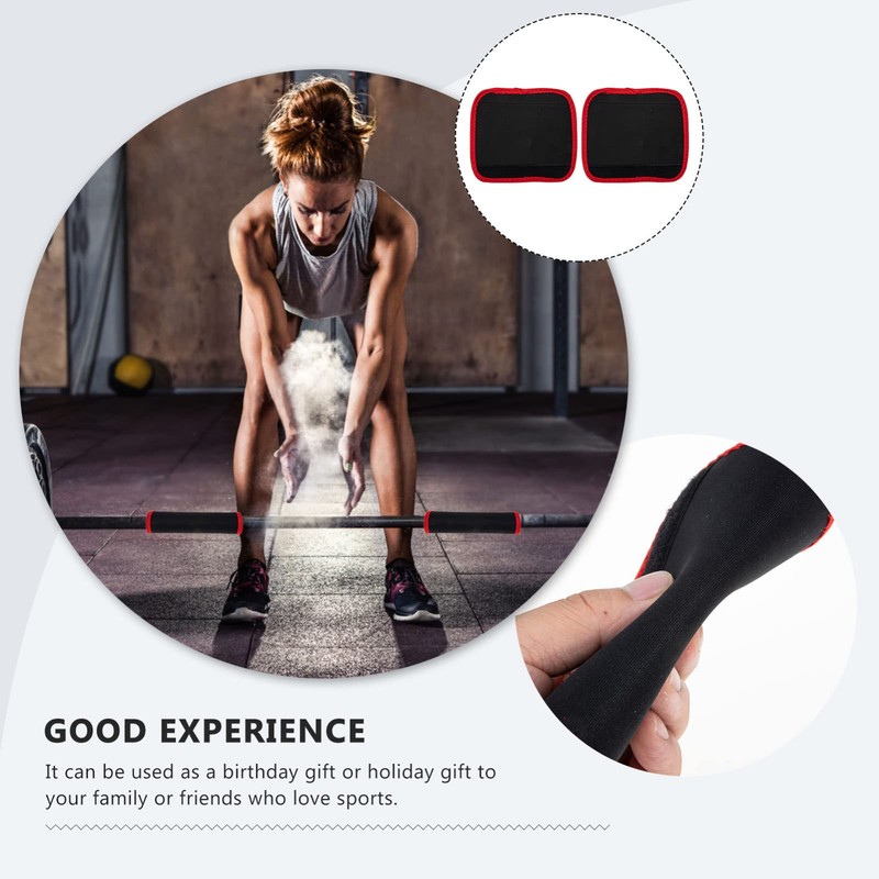 BESPORTBLE Practical Weightlifting Grips Pads 2pcs Neoprene Gym Hand Grips