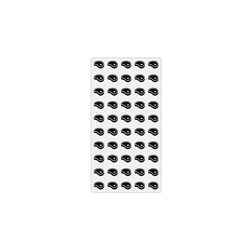 50 Wedding Meal Stickers - Food Identifier & Menu Choice