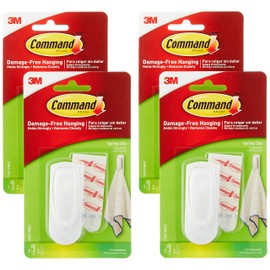 Command Spring Clip, Medium, 1-Clip, 4-Pack (4-Clips Total)