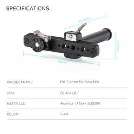 TILTA EVF Bracket for Sony FX6 ES-T20-EB