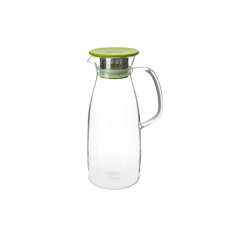 FORLIFE Mist Glass Ice Tea Jug , 50-Ounce, Lime