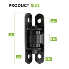 SPARKWHIZ 7" Heavy Duty Gate Hinge, Bolt onto or Weld on Gate Hinge with Needle Roller Bearing for Driveway Vehicular Pedestrian Gates, 4 Pack