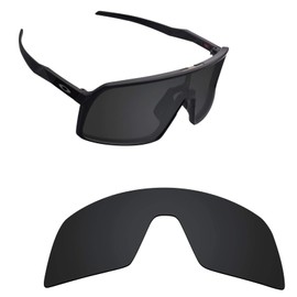 Alphax Stealth Black Polarized Replacement Lenses for Oakley Sutro OO9406 Sport Sunglsses