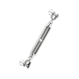 MarineNow 12mm 316 Stainless Steel Jaw Jaw Turnbuckle M12 Open Body with Locking Nuts