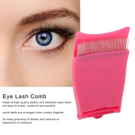 2pcs Folding Eye Lash Comb, Portable Eyelash Separator Women Eyelash Grooming Tool for Travel