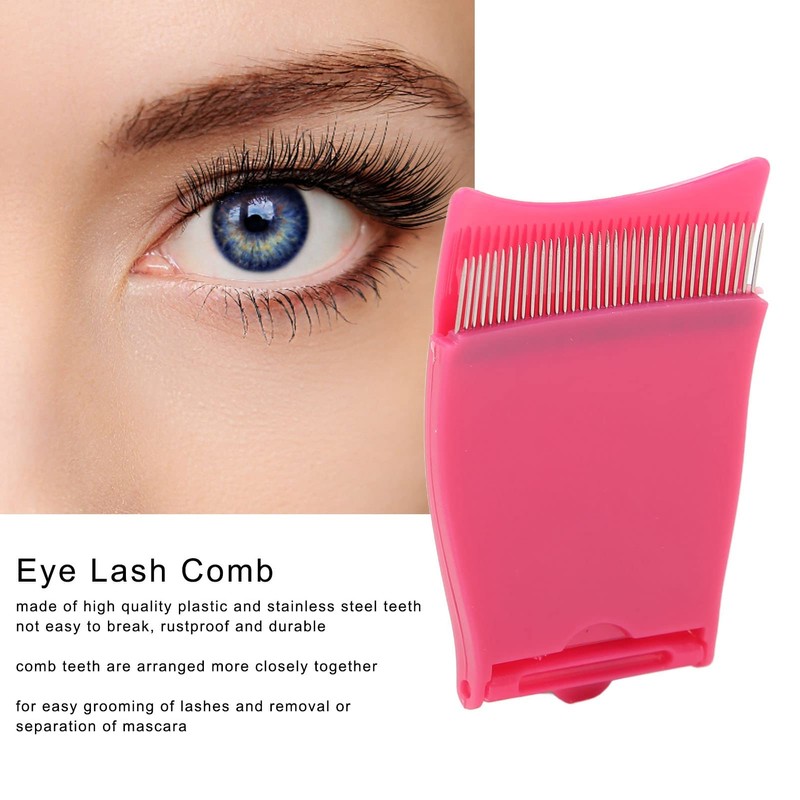 2pcs Folding Eye Lash Comb, Portable Eyelash Separator Women Eyelash