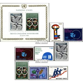 UN - Geneva 88-95 (complete.issue.) Volume 1980 completeett unmounted mint/never hinged ** MNH 1980 Economy, UN, ECOSOC (Stamps for collectors)