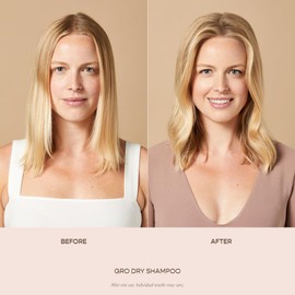 VEGAMOUR GRO Dry Shampoo Travel Size, Volumizing Dry Shampoo Spray Formulated Without Benzene, Supports Thicker Fuller Looking Hair, Natural Citrus Scent, 1.8 oz