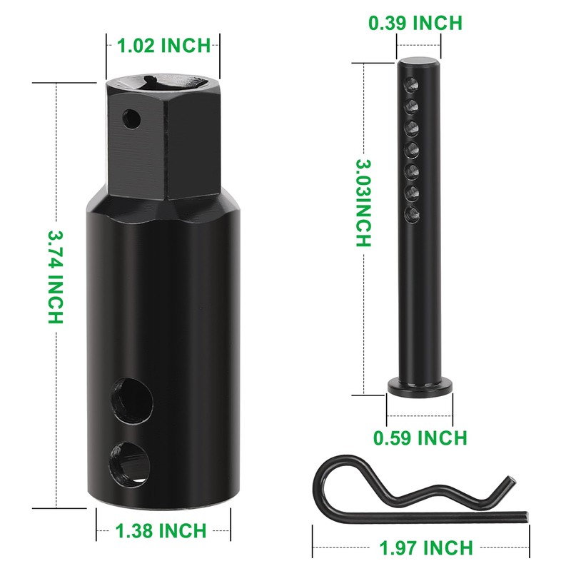 WYNNsky Heavy-Duty Trailer Jack Drill Adapter, Used with 1/2’’ Drive