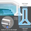 39 Inch Shower Threshold Water Dam Collapsible Bath Shower Barrier