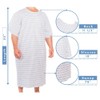 Nobles Blue Splendor Unisex Hospital Gowns - 3X - Pack