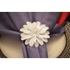 VIBHSA Handcrafted Flower Napkin Rings Set of 4