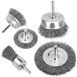 Daiilg Wire Brush for Drill, Wire Wheel Brush Cup Set, Stripping and Drill Attachment