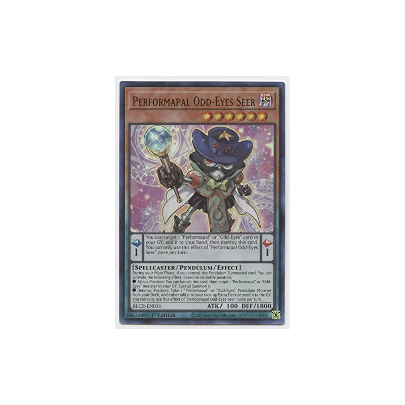 Performapal Odd-Eyes Seer - BLCR-EN031 - Ultra Rare - 1st