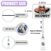 Funny Meowdy Cowboy Cat Badge Reel Retractable for Nurse Nursing