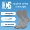 HCS Bariatric Non-Slip Hospital Socks with Grips for Women &