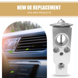 1 PC Car A/C Expansion Valve, 80213TF0G01 Metallic Anti-Wear Steam Engine Air Conditioning Valve, A/C System Repair Accessories for Honda Ford Dodge Ram (Silver)