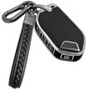 Yonmcfn for kia key fob cover with metal/leather keychain,TPU Key
