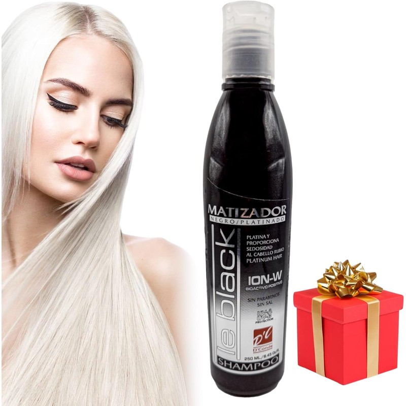 GAERO GLOBAL SOLUTION Shampoo Matizador Negro Para Cabello Platinado Sin