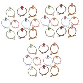 FOMIYES 3sets Cute Dinosaur Hair Ties Set Girls Hair Bands Accessory for Boys and Girls Ponytail Holder Rope Rubber Band 10pcs*3