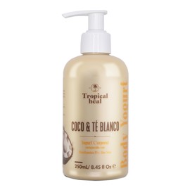 Tropical Heal Body Yogurt, Hidratante Corporal con Provitamina B5, Coco y Té Blanco, 250 ml, Humectación 24 Horas