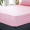 Satin-Silk Sheets Queen Size Bed Set, Pink Soft Cooling Deep
