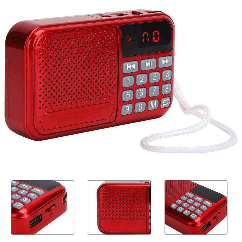 K-89 Multifunction Portable FM Radio USB Audio Player Support Memory